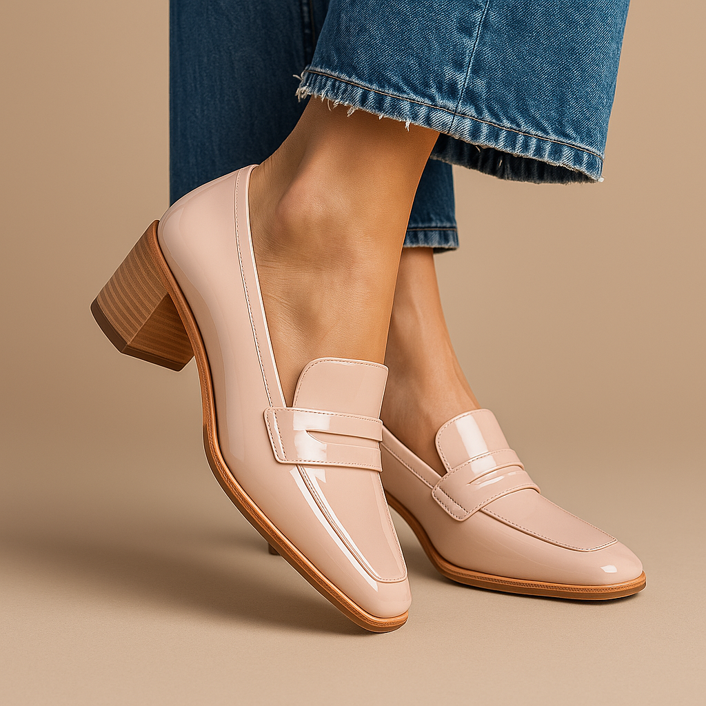 Vivian | Polished Heeled Loafers