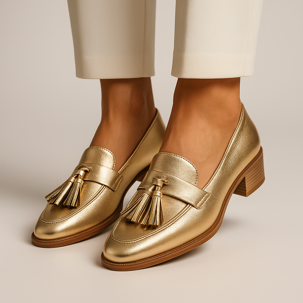 Aurora | Polished Tassel Loafers