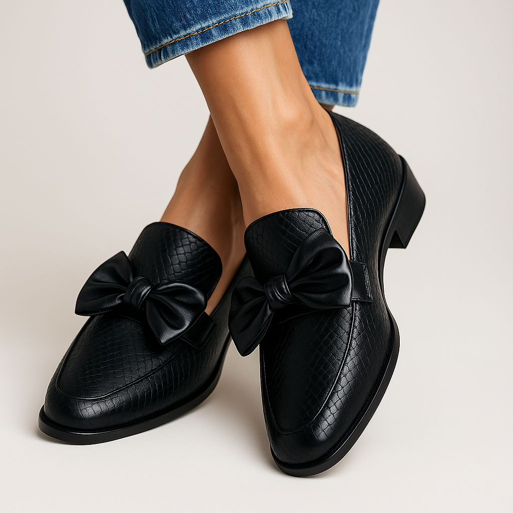 Elena | Elegant Bow Loafers
