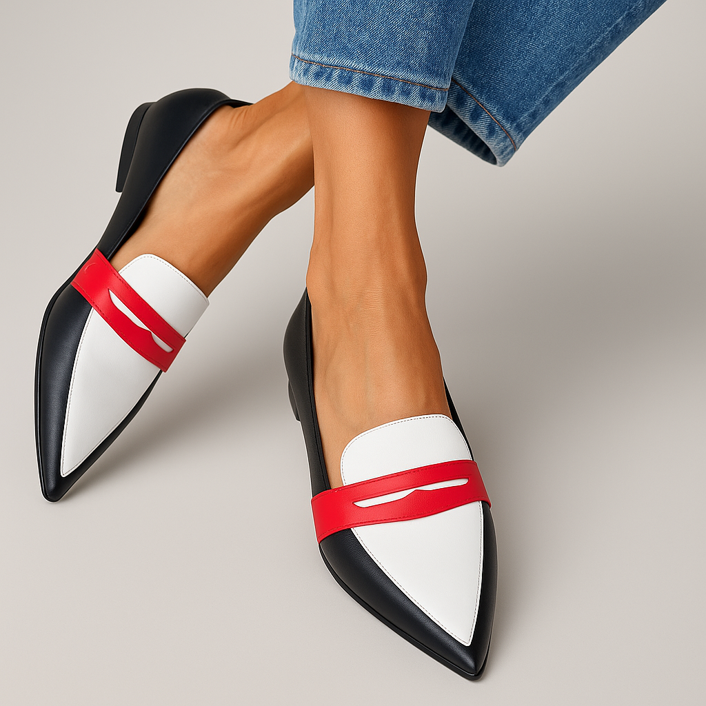Bianca | Modern Color-Block Loafers