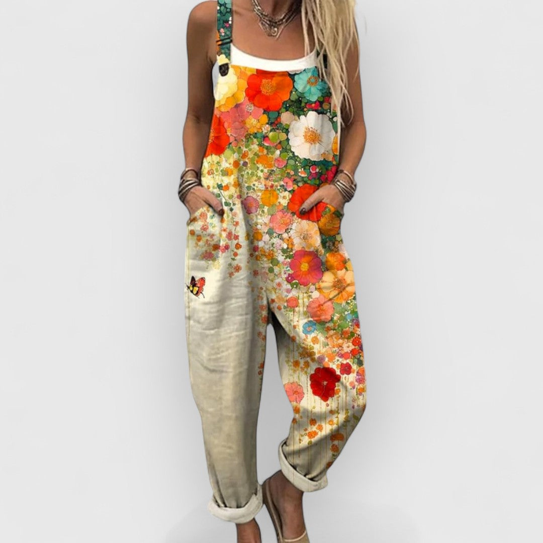 Clara | Floral Garden Overalls