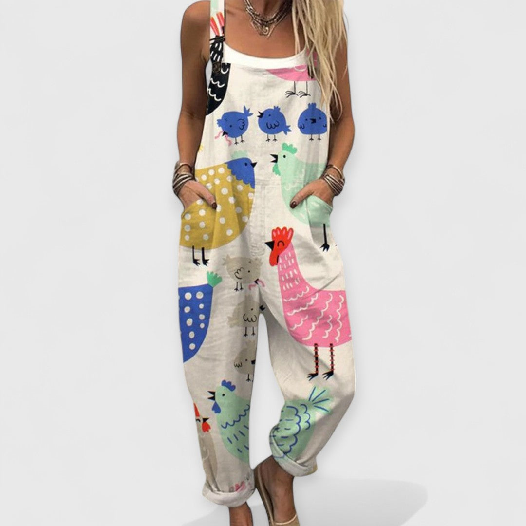 Maggie | Colorful Chicken Overalls