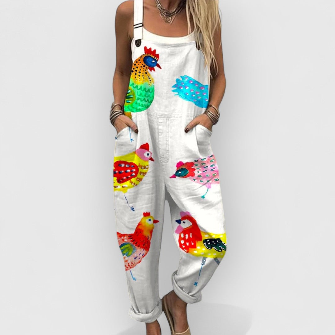 Agnes | Color Splash Chicken Overalls