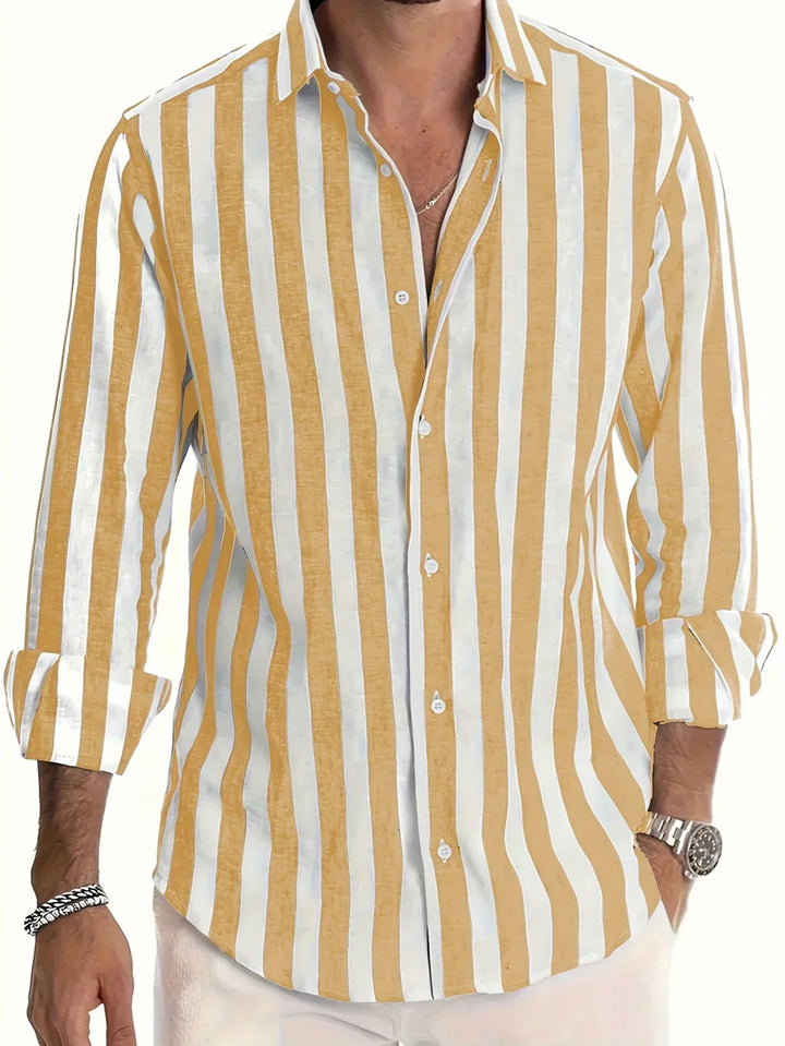Douglas | Vertical Stripe Button Shirt
