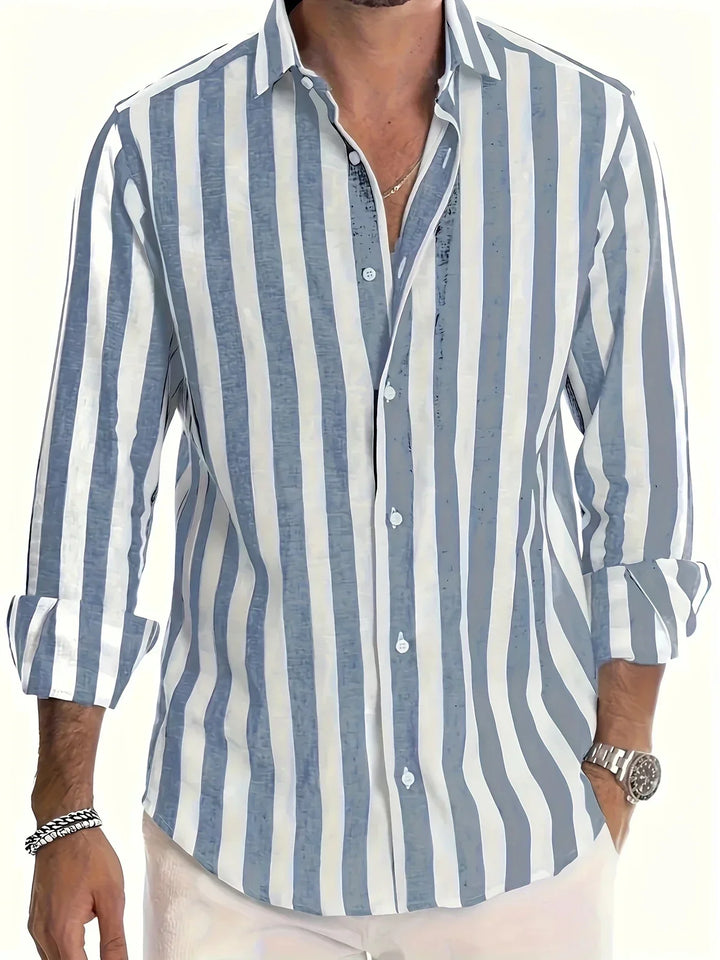 Douglas | Vertical Stripe Button Shirt