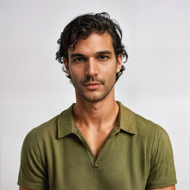 Martin | Textured Knit Polo Shirt