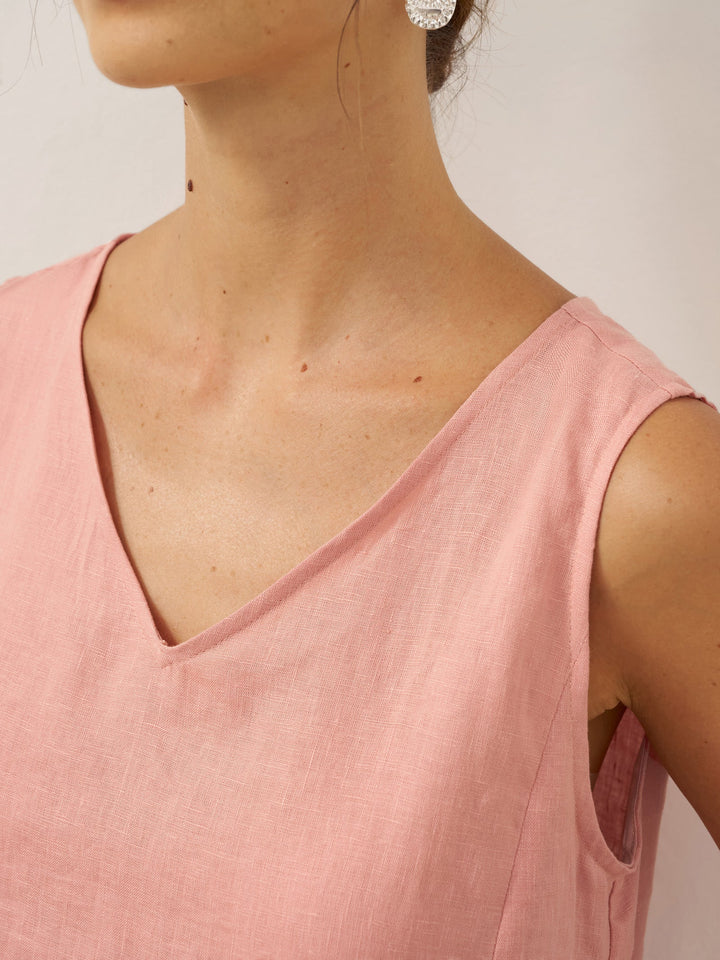 Sleeveless A-Line Maxi Dress