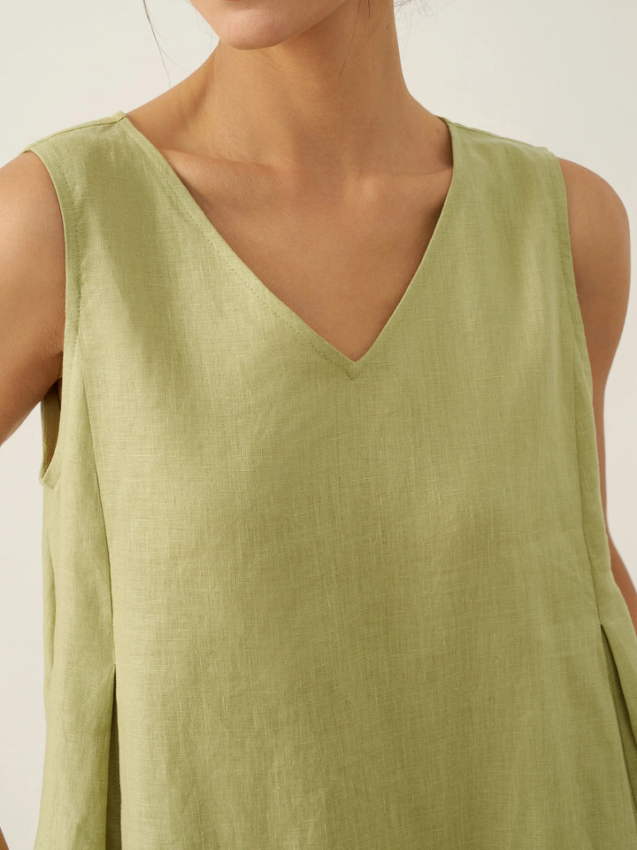 Sleeveless A-Line Maxi Dress