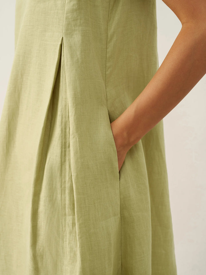 Sleeveless A-Line Maxi Dress
