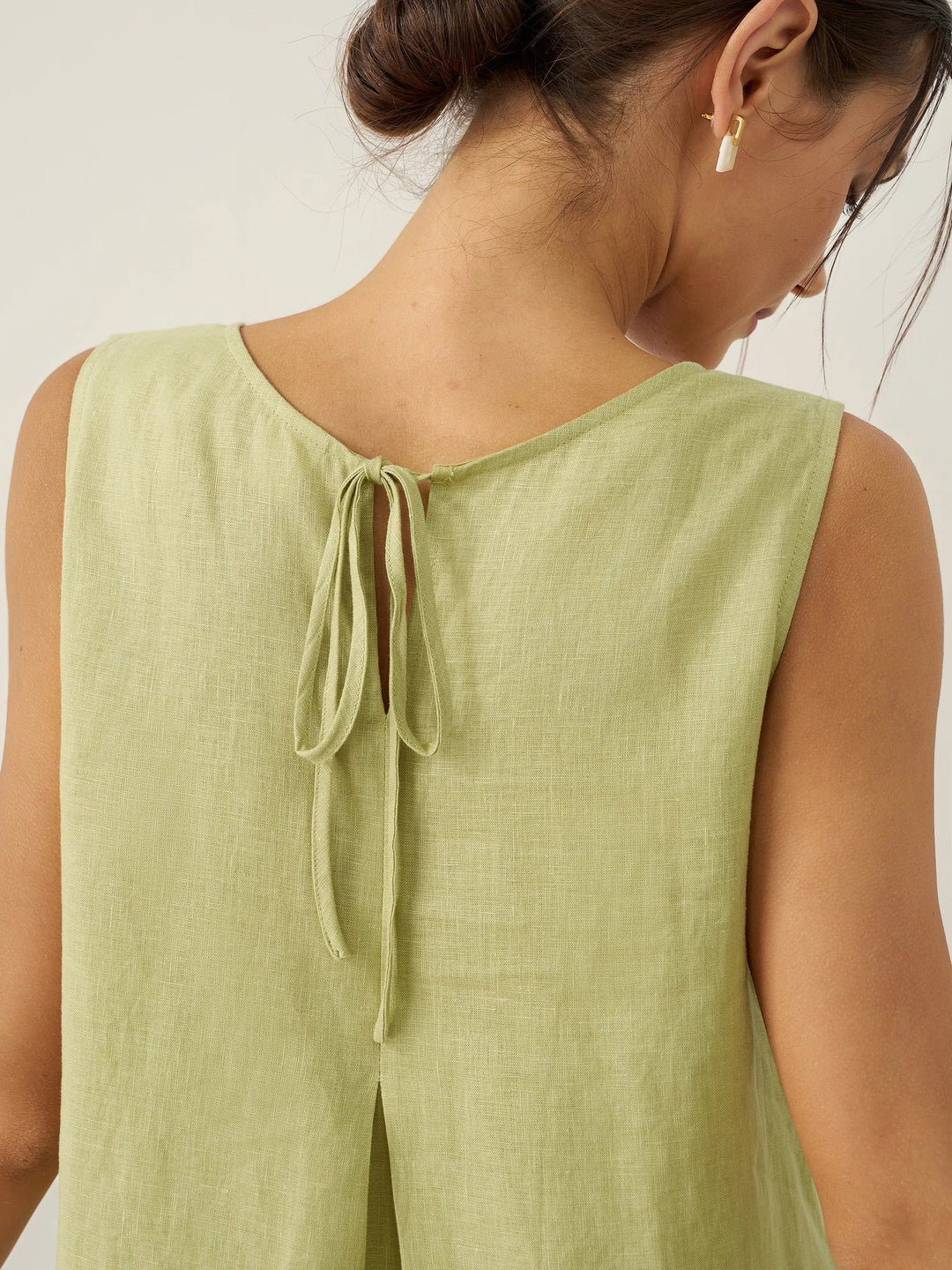 Sleeveless A-Line Maxi Dress