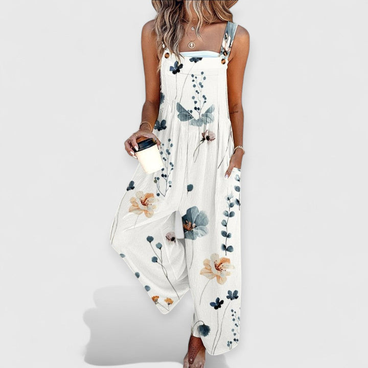 Ivy | Flowing Floral Overalls