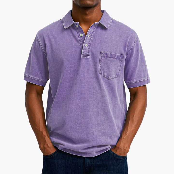 Troy | Classic Denim Polo Shirt
