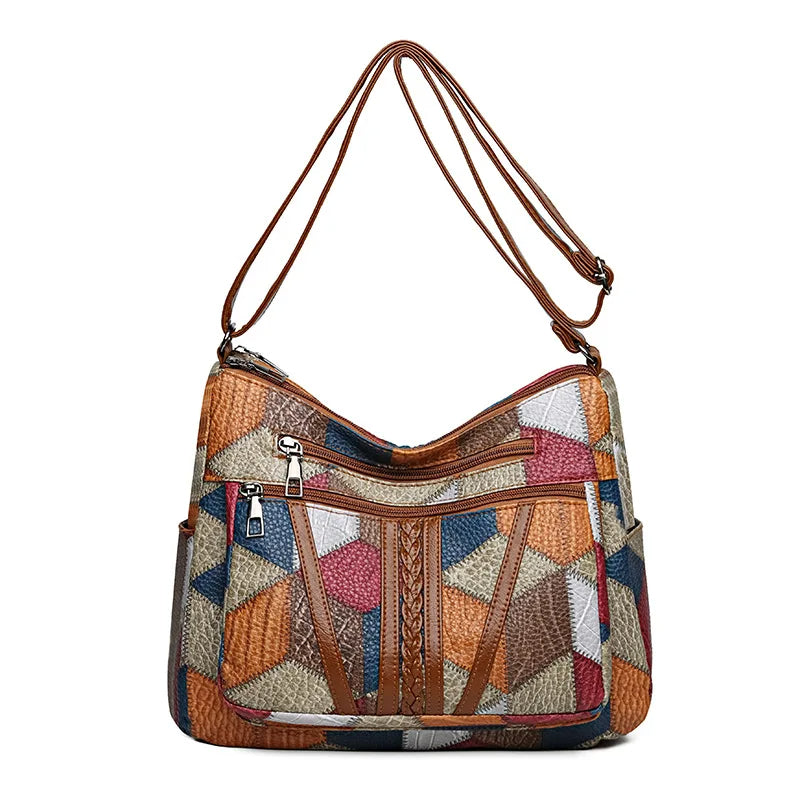 Vivienne | Patchwork Shoulder Bag