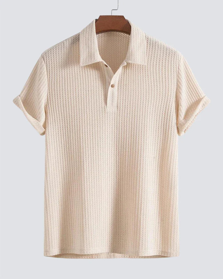 Alfred | Waffle Texture Polo Shirt
