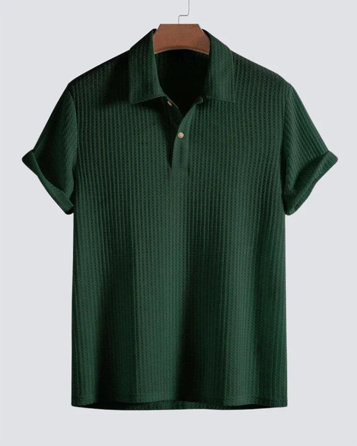 Alfred | Waffle Texture Polo Shirt