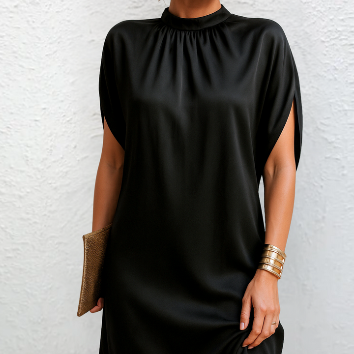 Diana | Sleek High‑Neck Mini Dress