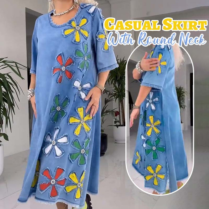 Estelle | Playful Flower Patch Dress