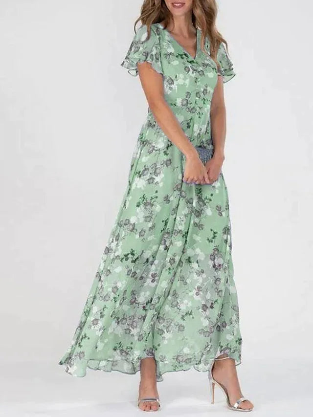 Isla | Flowing Floral Maxi Dress