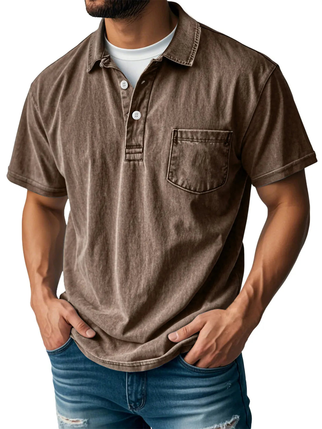 Craig | Casual Denim Polo Shirt