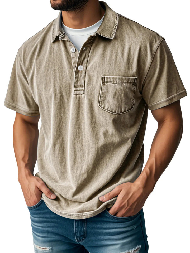 Craig | Casual Denim Polo Shirt