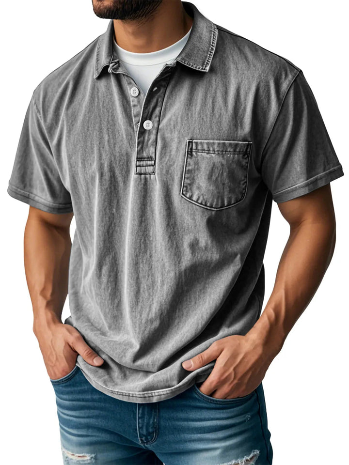 Craig | Casual Denim Polo Shirt