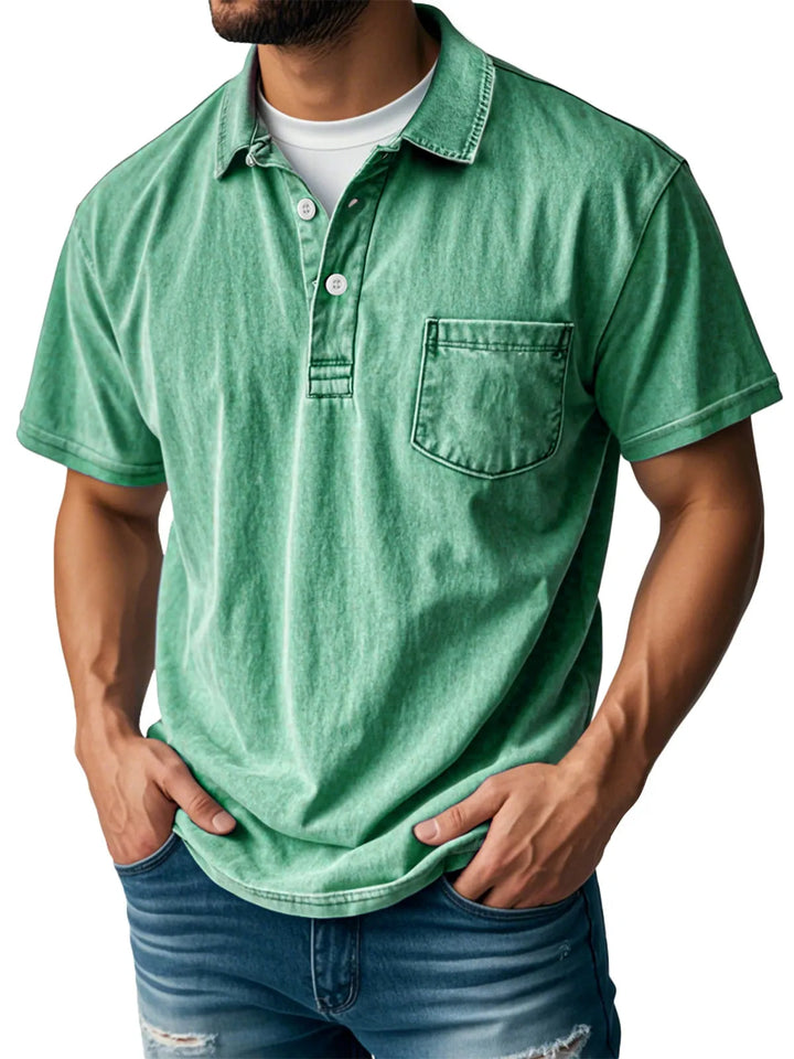 Craig | Casual Denim Polo Shirt
