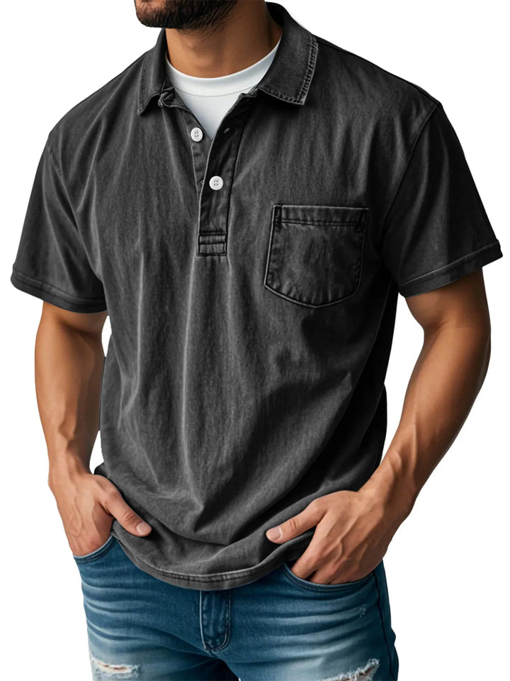 Craig | Casual Denim Polo Shirt