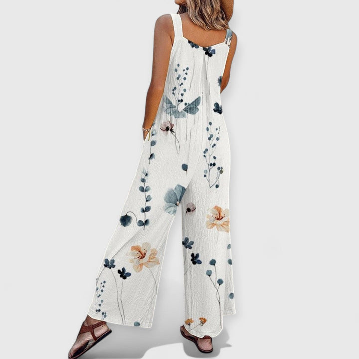Ivy | Flowing Floral Overalls
