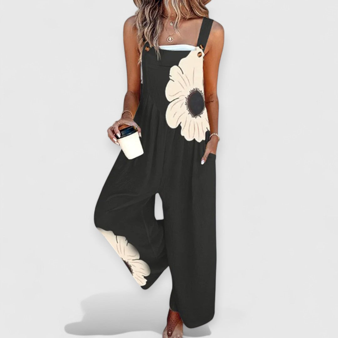 Ivy | Flowing Floral Overalls