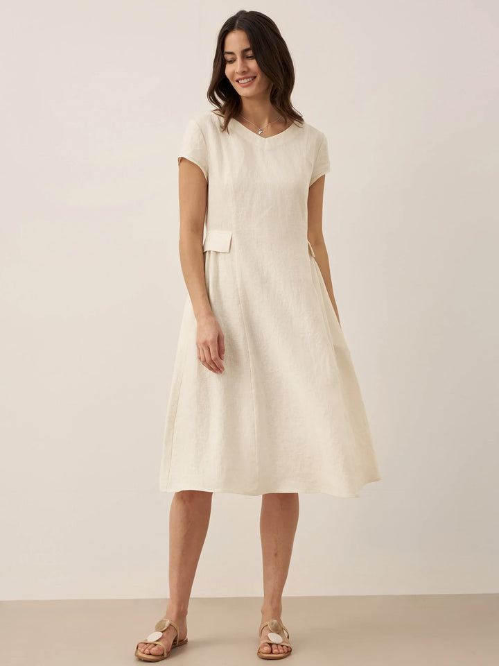 Natural Summer V-Neck Dress