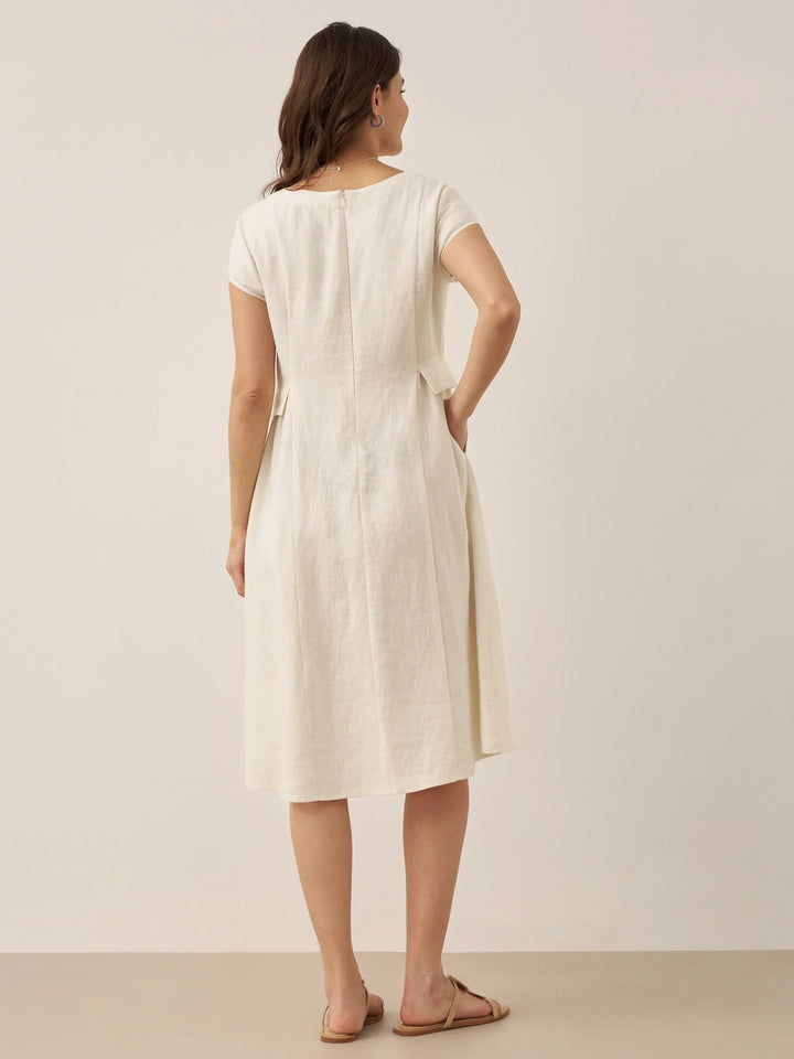 Natural Summer V-Neck Dress