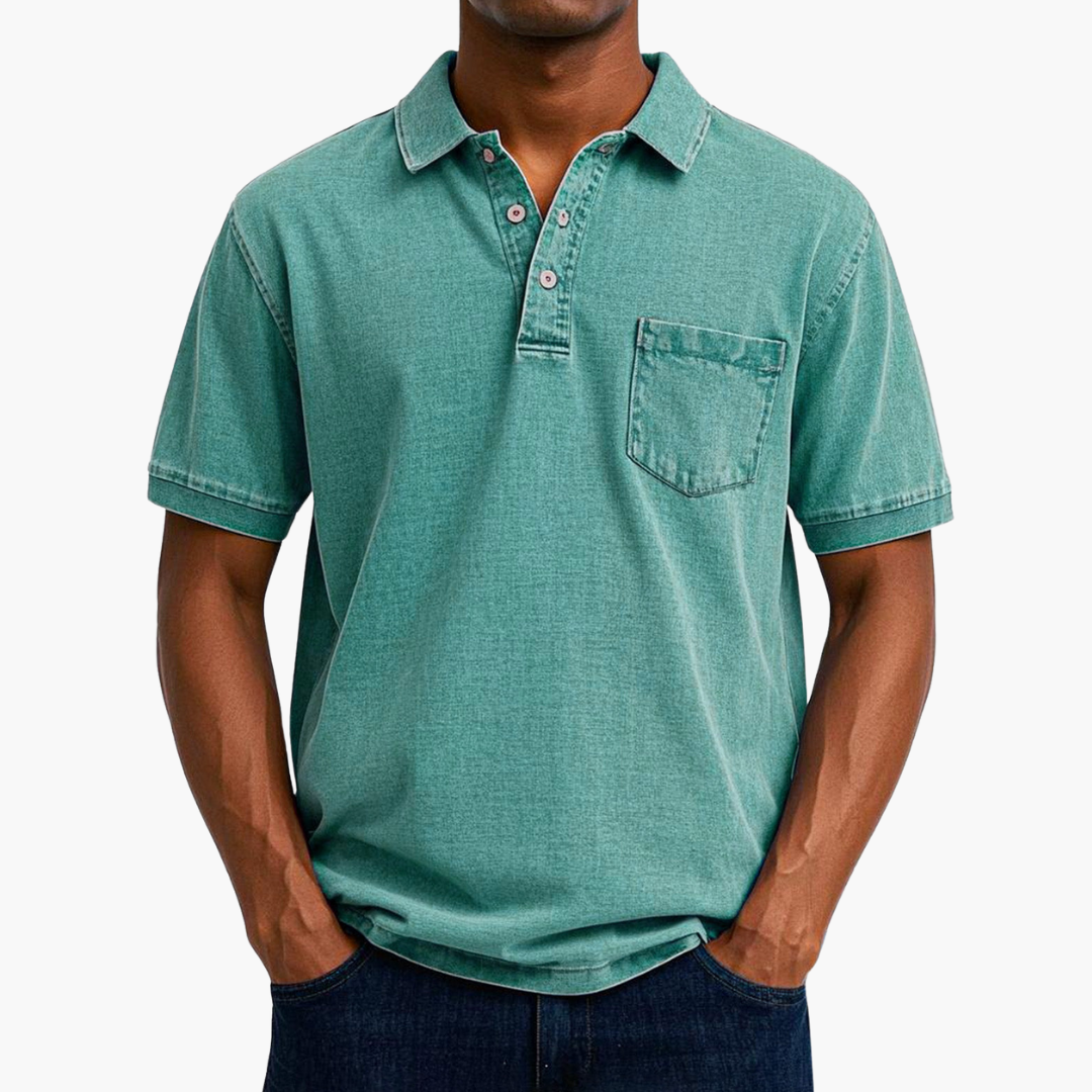 Troy | Classic Denim Polo Shirt