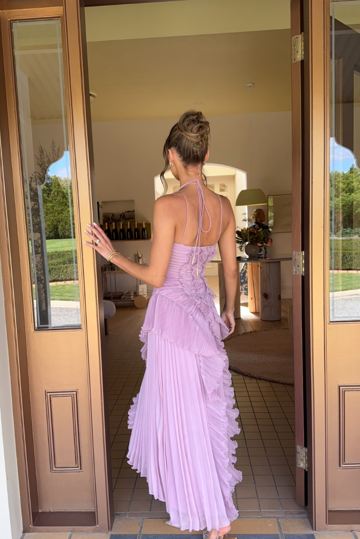 Serena | One-Shoulder Pleated Evening Dress