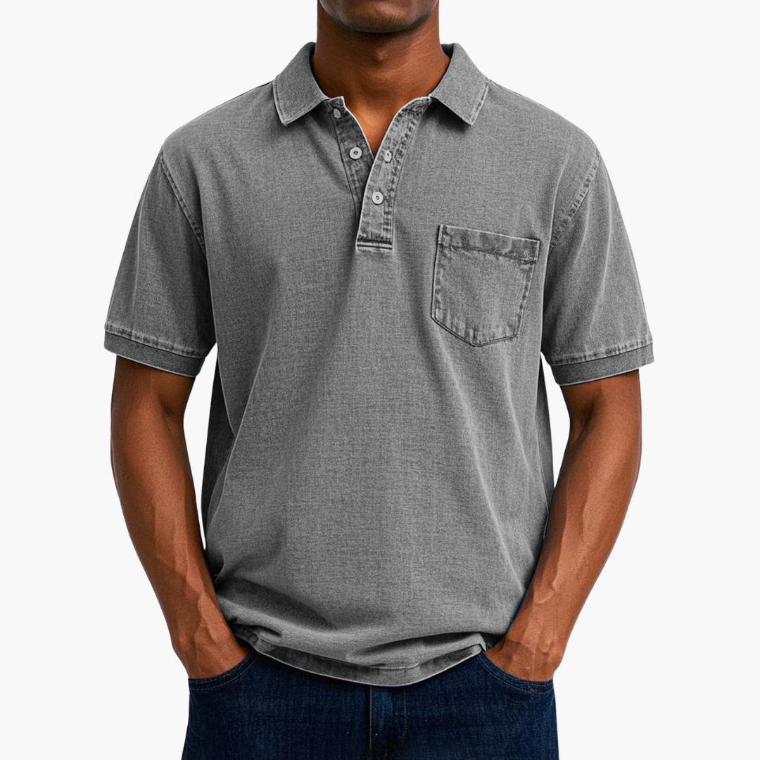 Troy | Classic Denim Polo Shirt
