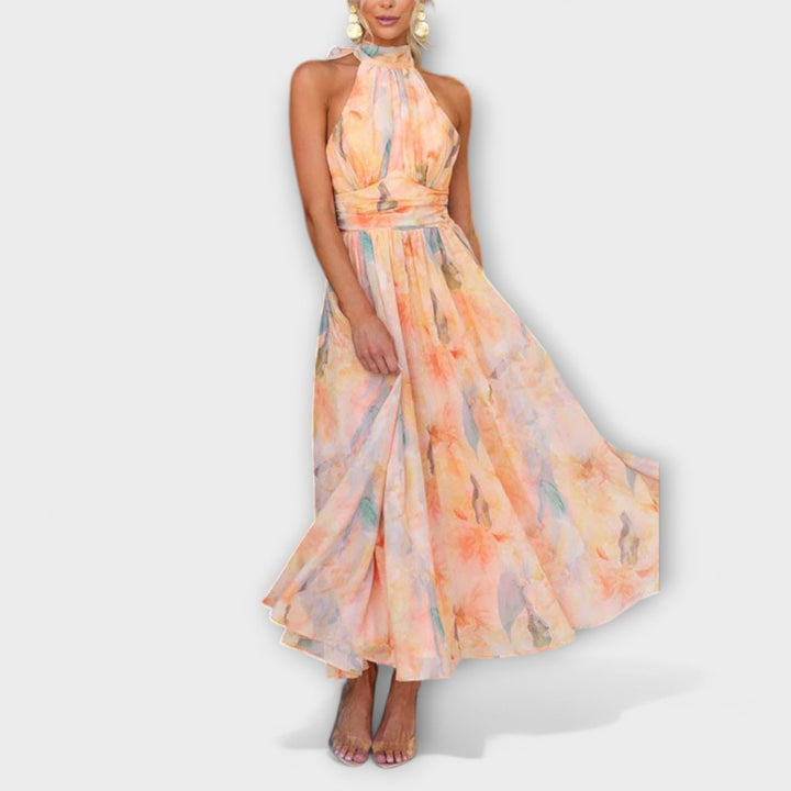 Celeste | Flowing Halterneck Dress