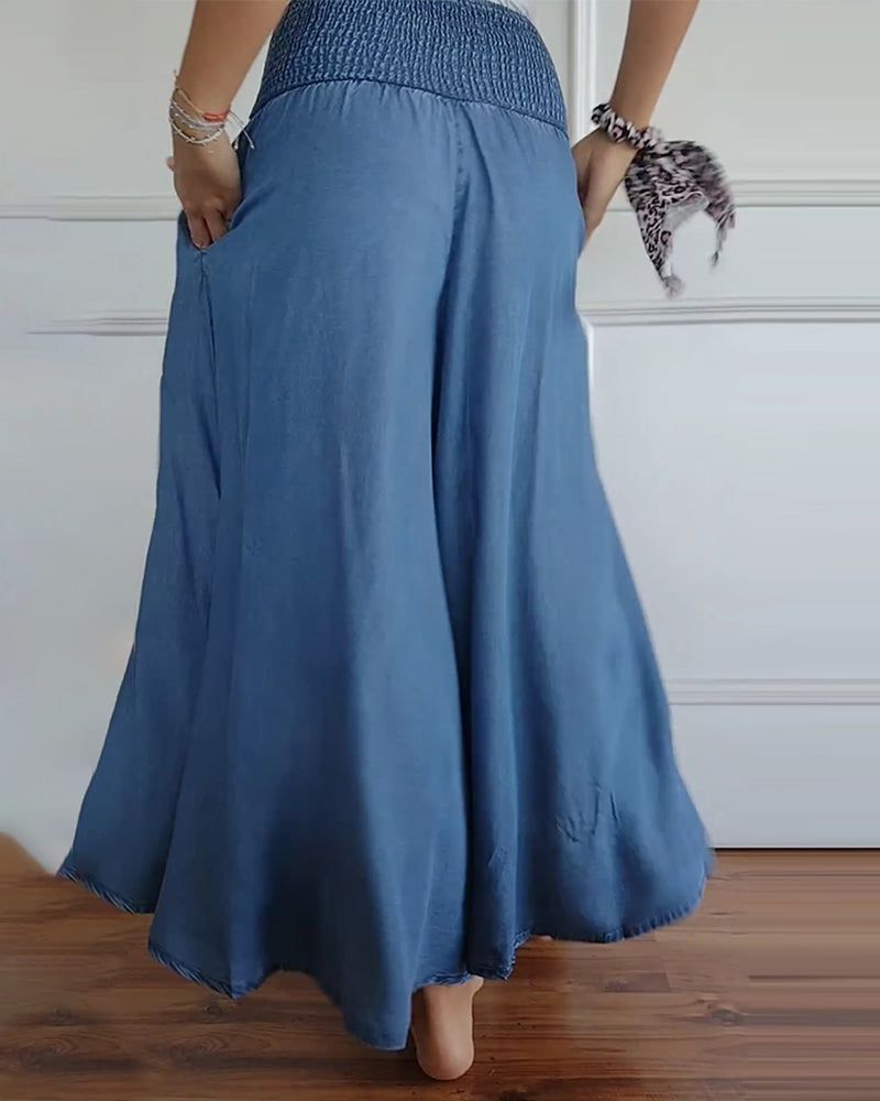 Joyce | Stretch-Waist Maxi Skirt