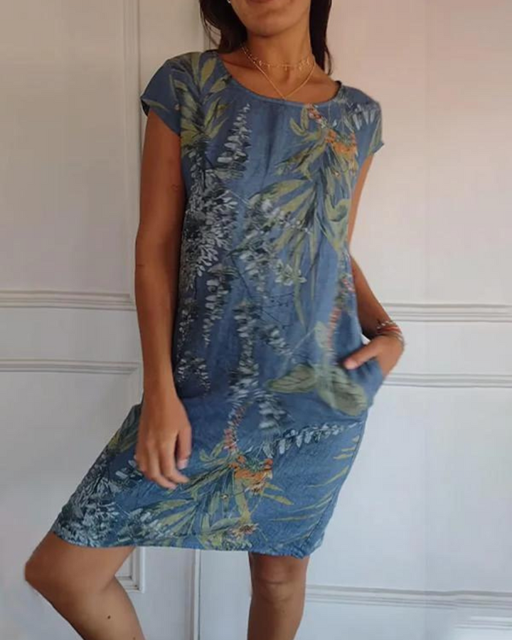Sylvia | Floral Pocket Dress