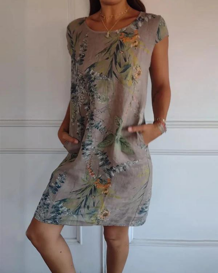 Sylvia | Floral Pocket Dress
