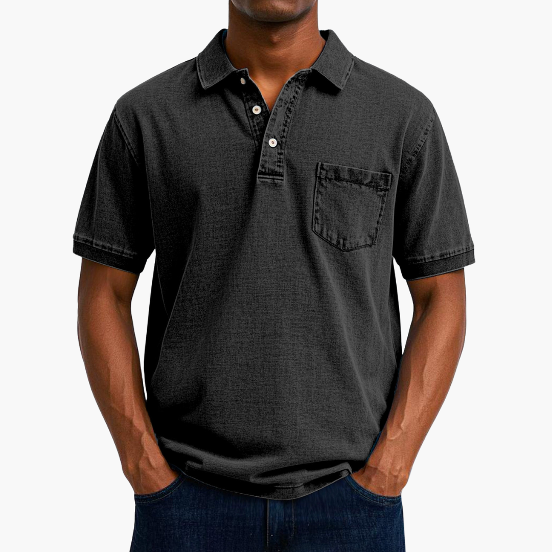Troy | Classic Denim Polo Shirt