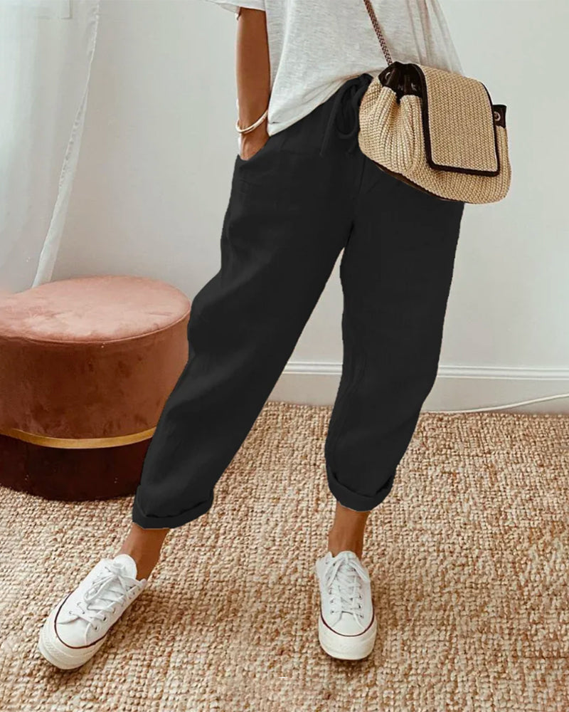 Lena | Drawstring Jogger Trousers