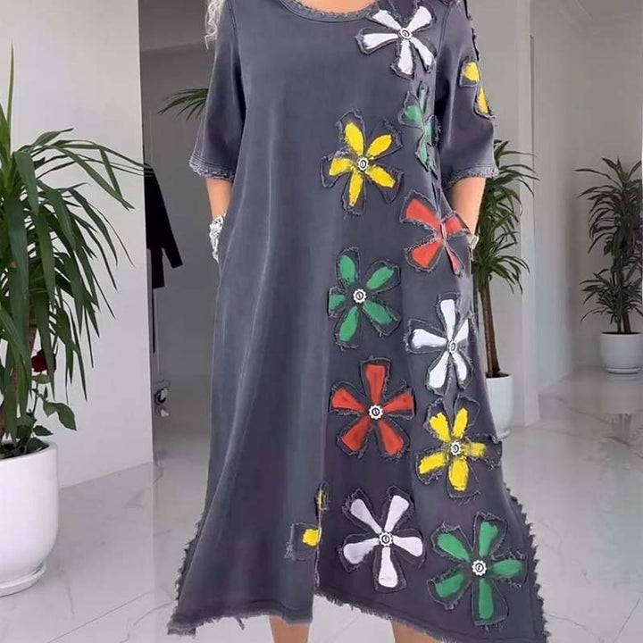Estelle | Playful Flower Patch Dress