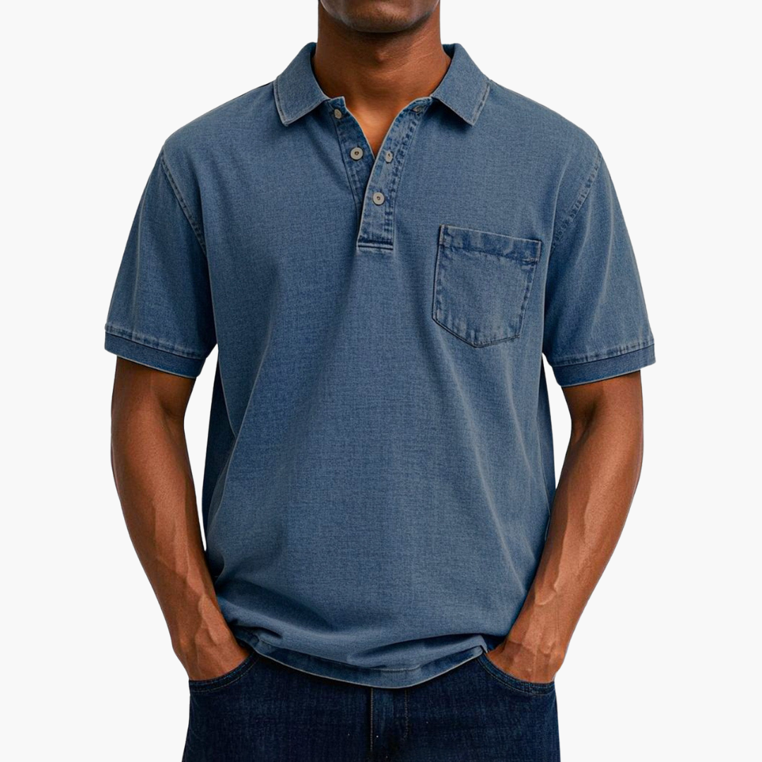 Troy | Classic Denim Polo Shirt