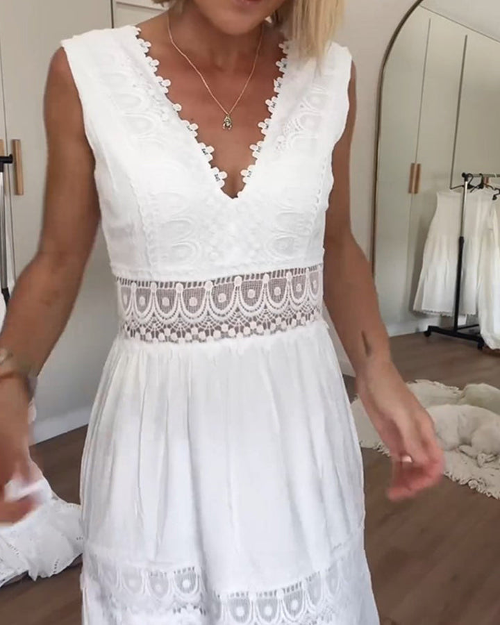 Valerie | Boho Lace Maxi Dress