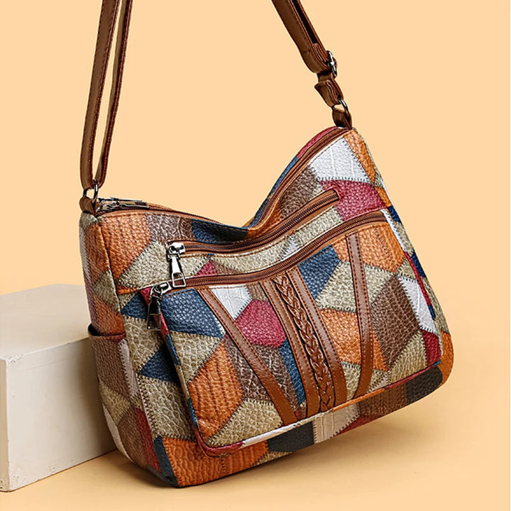 Vivienne | Patchwork Shoulder Bag