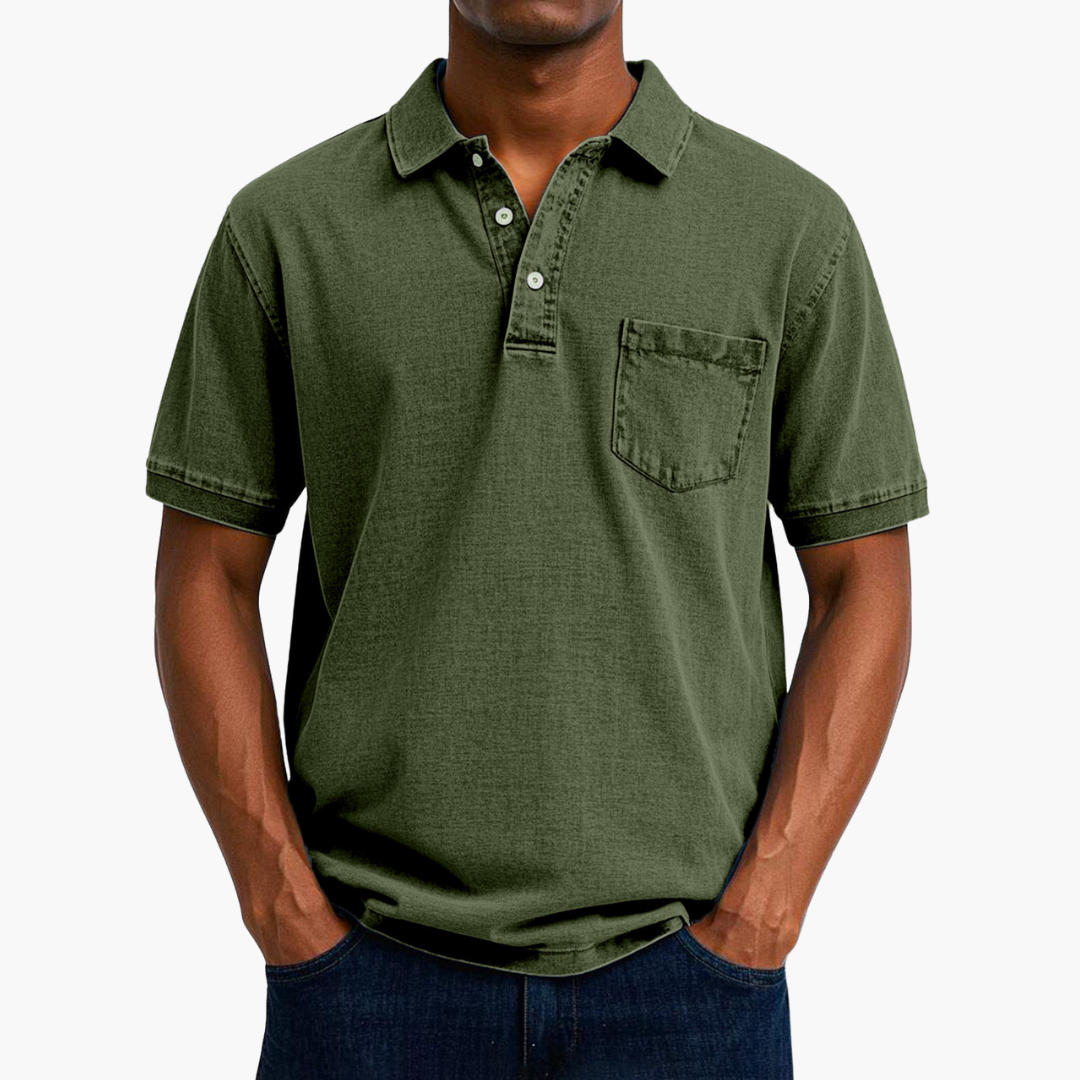 Troy | Classic Denim Polo Shirt