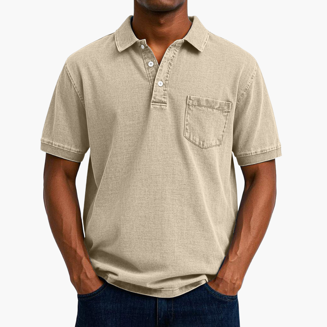 Troy | Classic Denim Polo Shirt