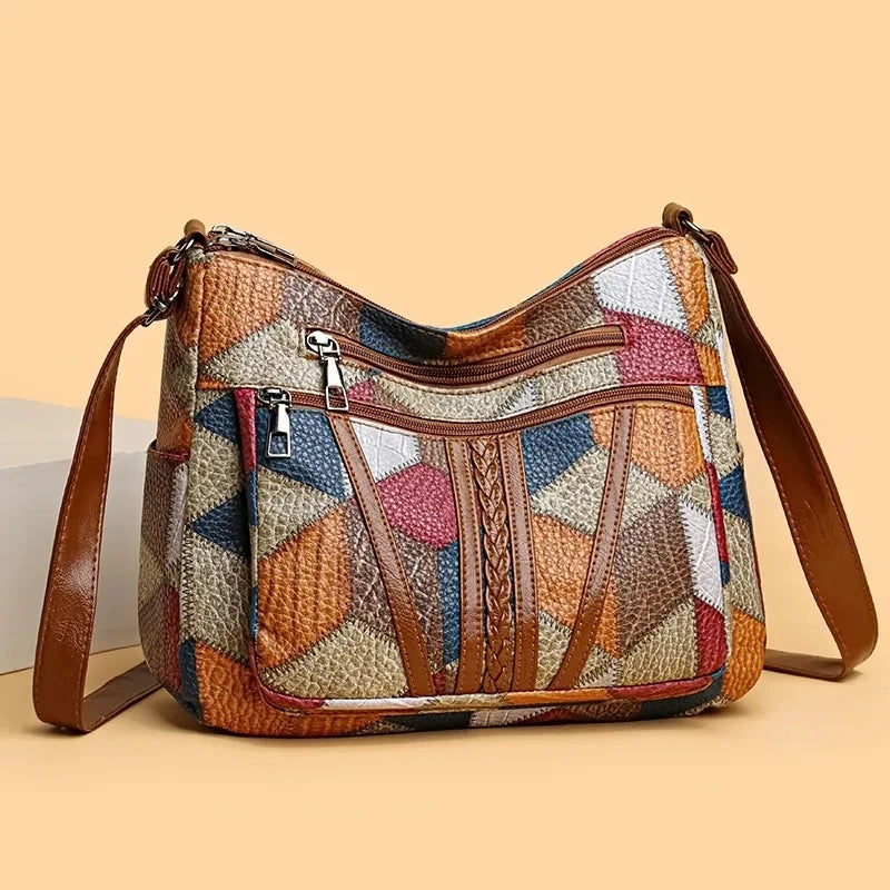 Vivienne | Patchwork Shoulder Bag