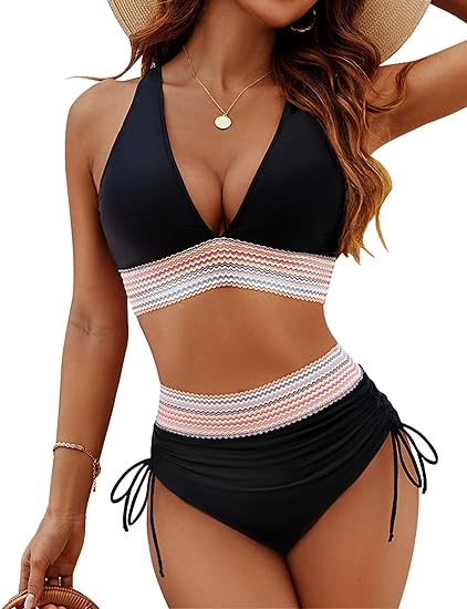 Melanie | Ruched Waist Two Piece Bikini