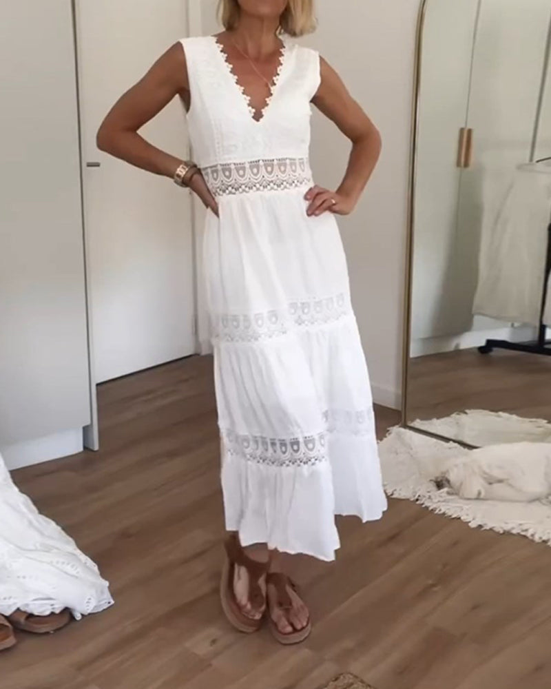 Valerie | Boho Lace Maxi Dress