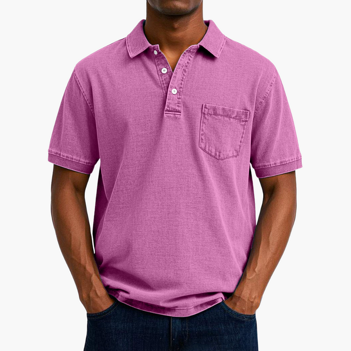 Troy | Classic Denim Polo Shirt